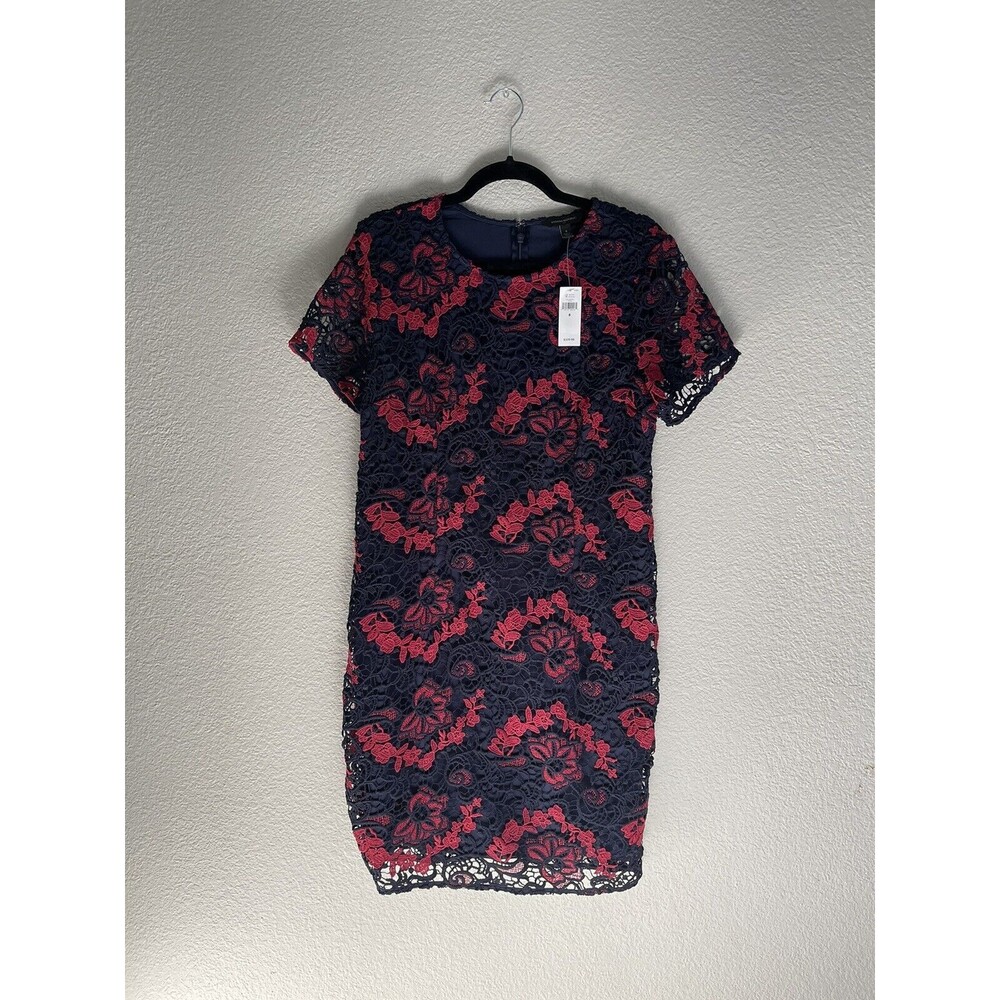 NWT BANANA REPUBLIC dress blue red size 8 women's